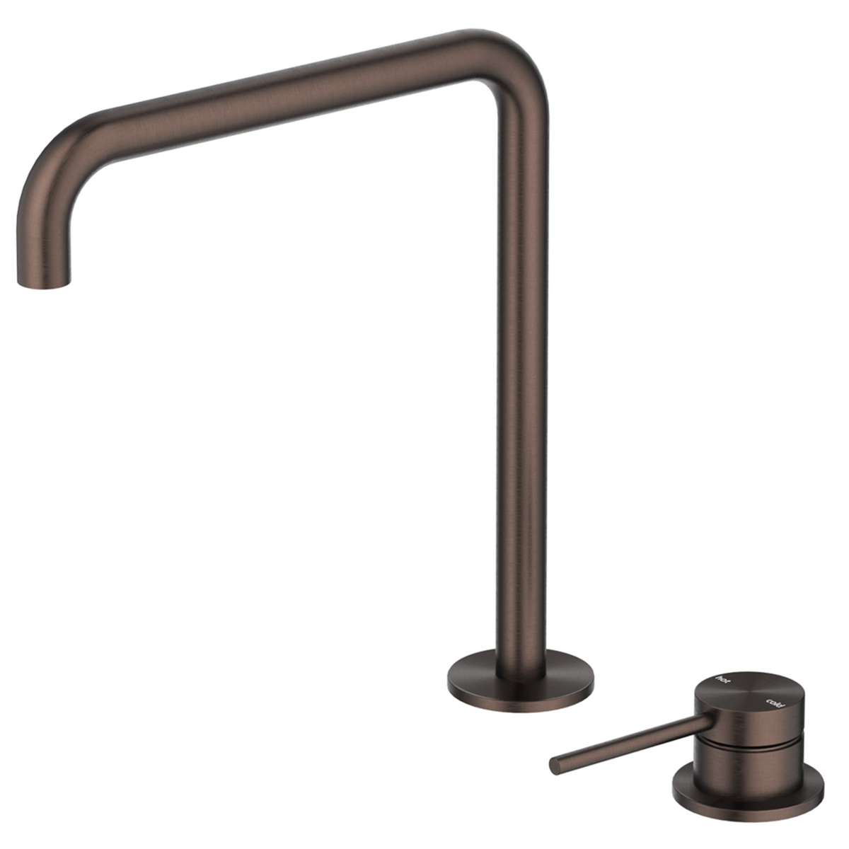 Mica soft-square hob sink/basin mixer set