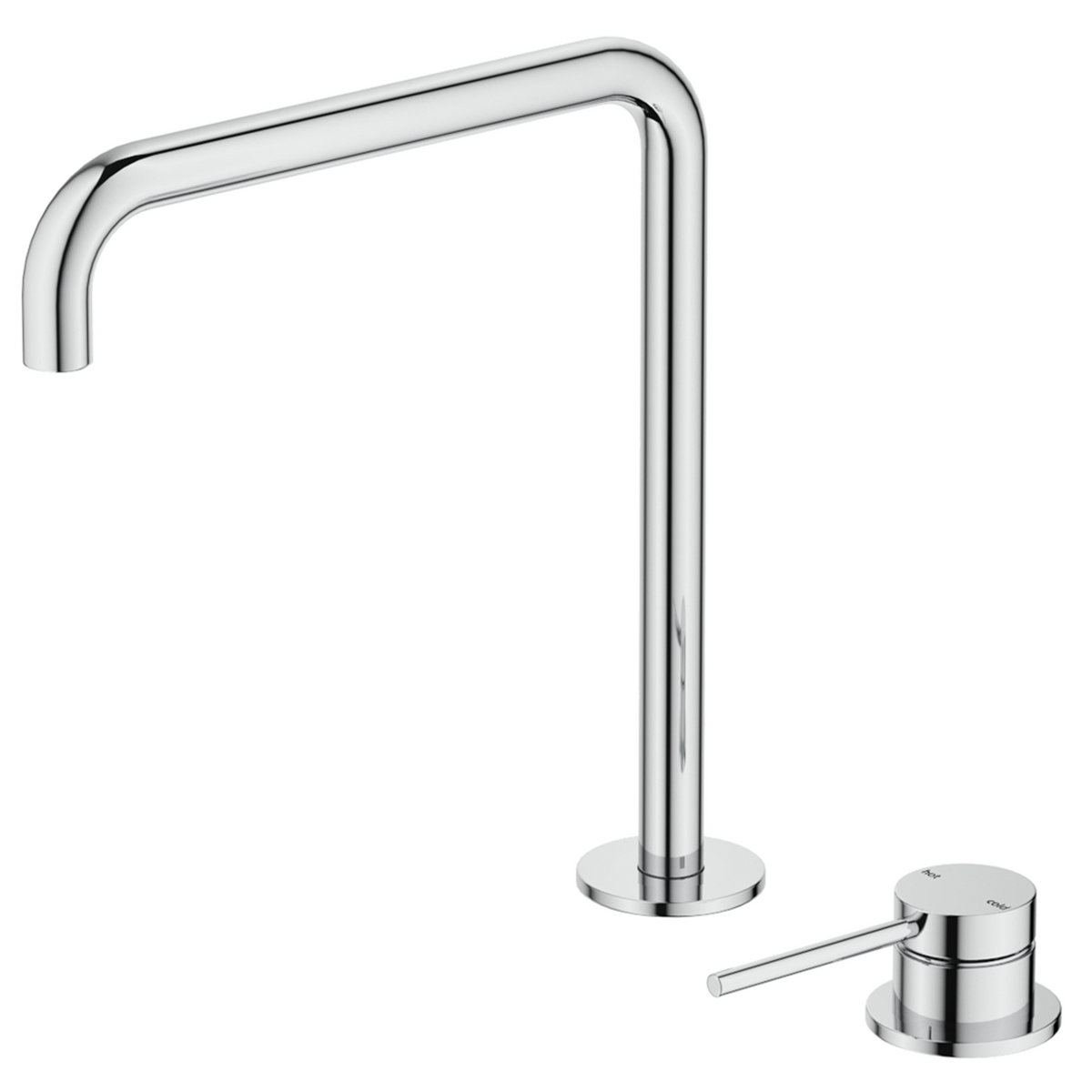 Mica soft-square hob sink/basin mixer set