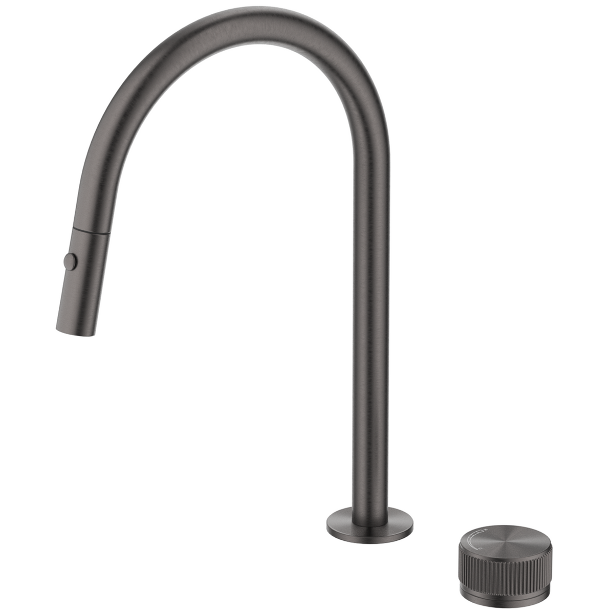 Mica fluted pull-out hob mixer set