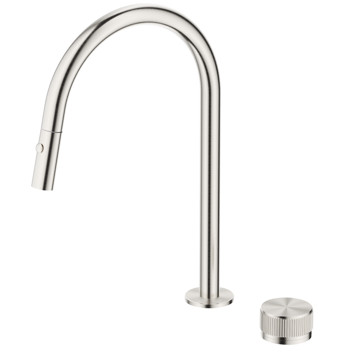Mica fluted pull-out hob mixer set