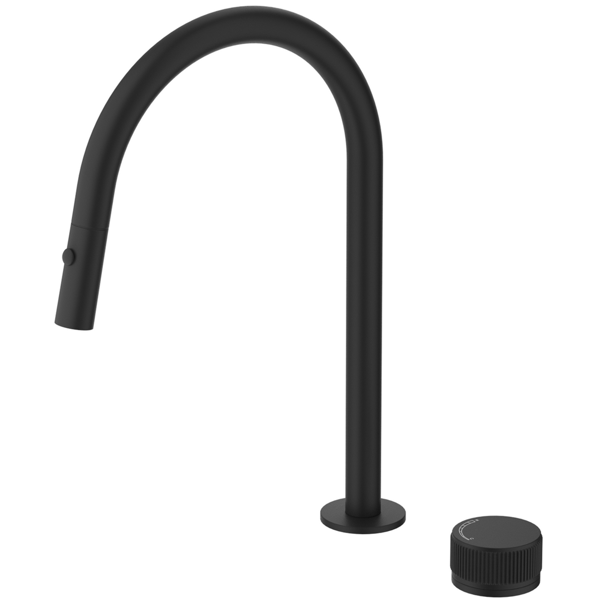 Mica fluted pull-out hob mixer set