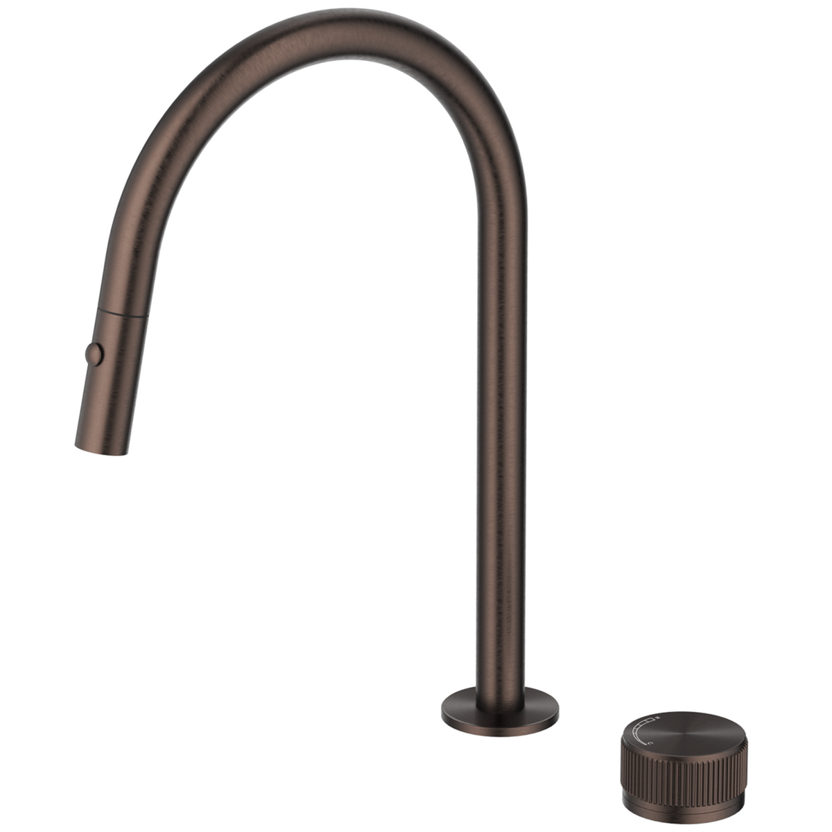 Mica fluted pull-out hob mixer set