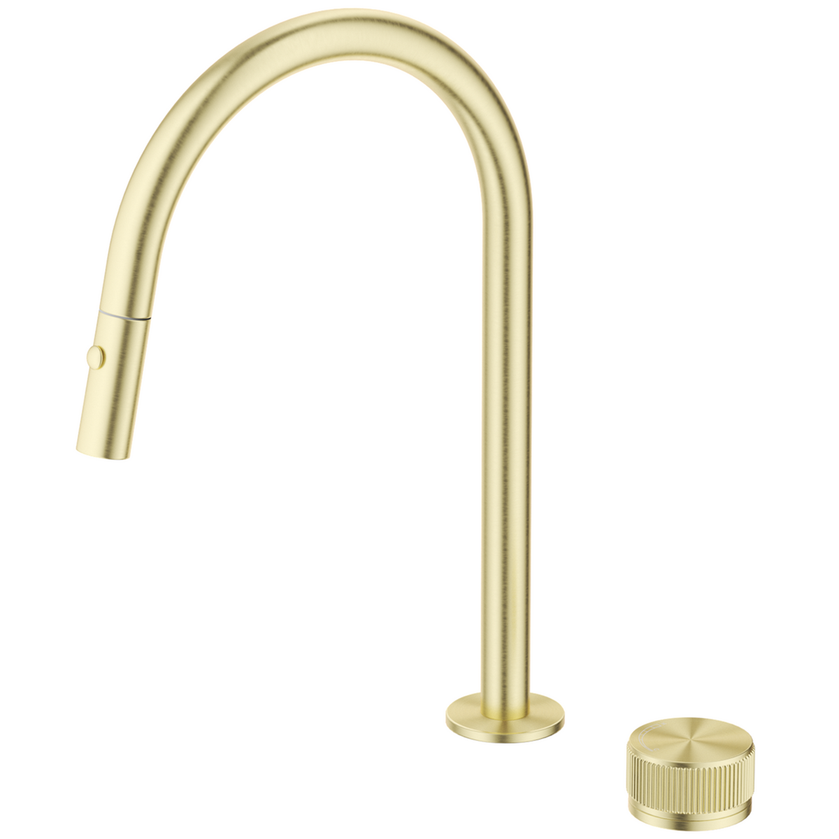 Mica fluted pull-out hob mixer set