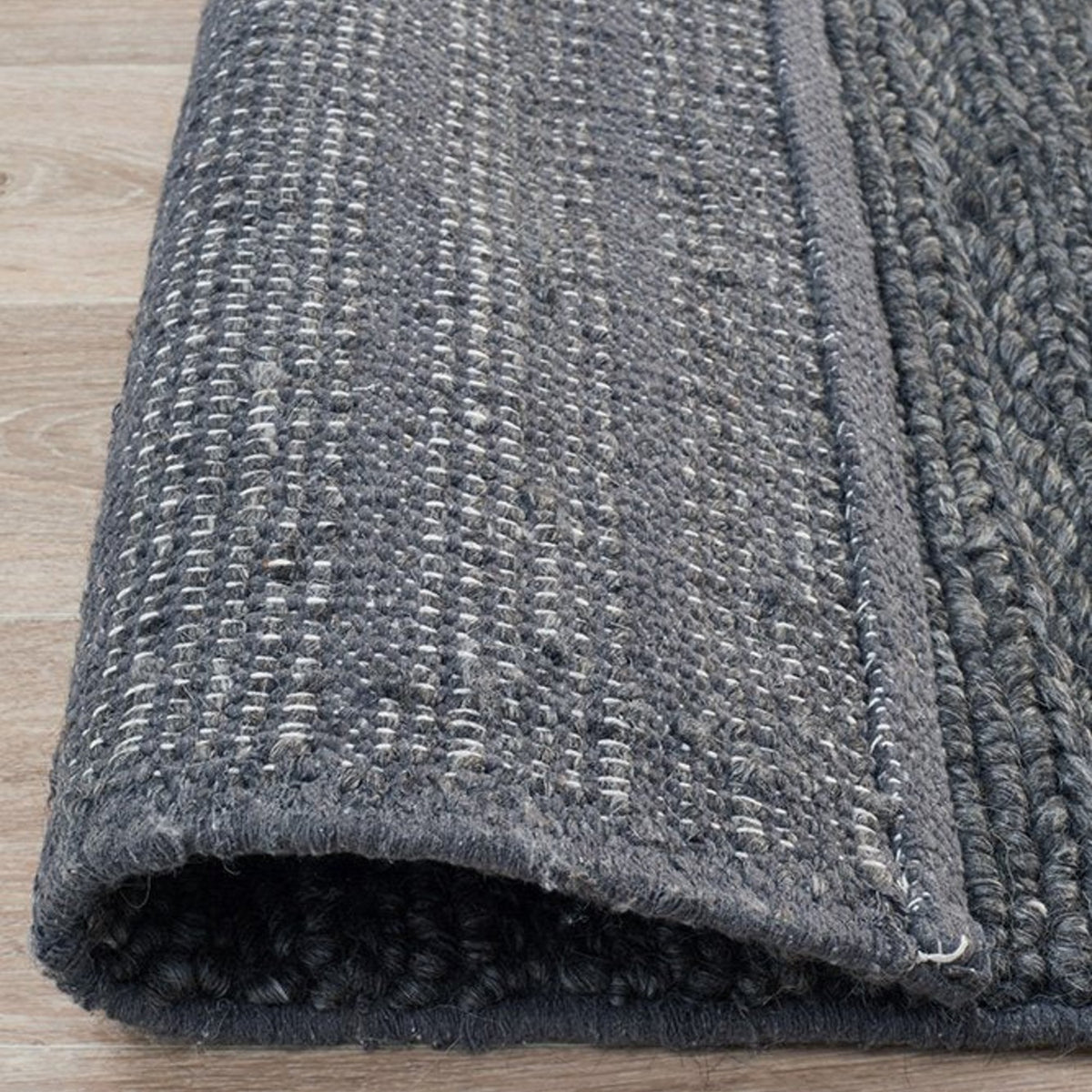 Harvest 801 Charcoal Wool Viscose Rug