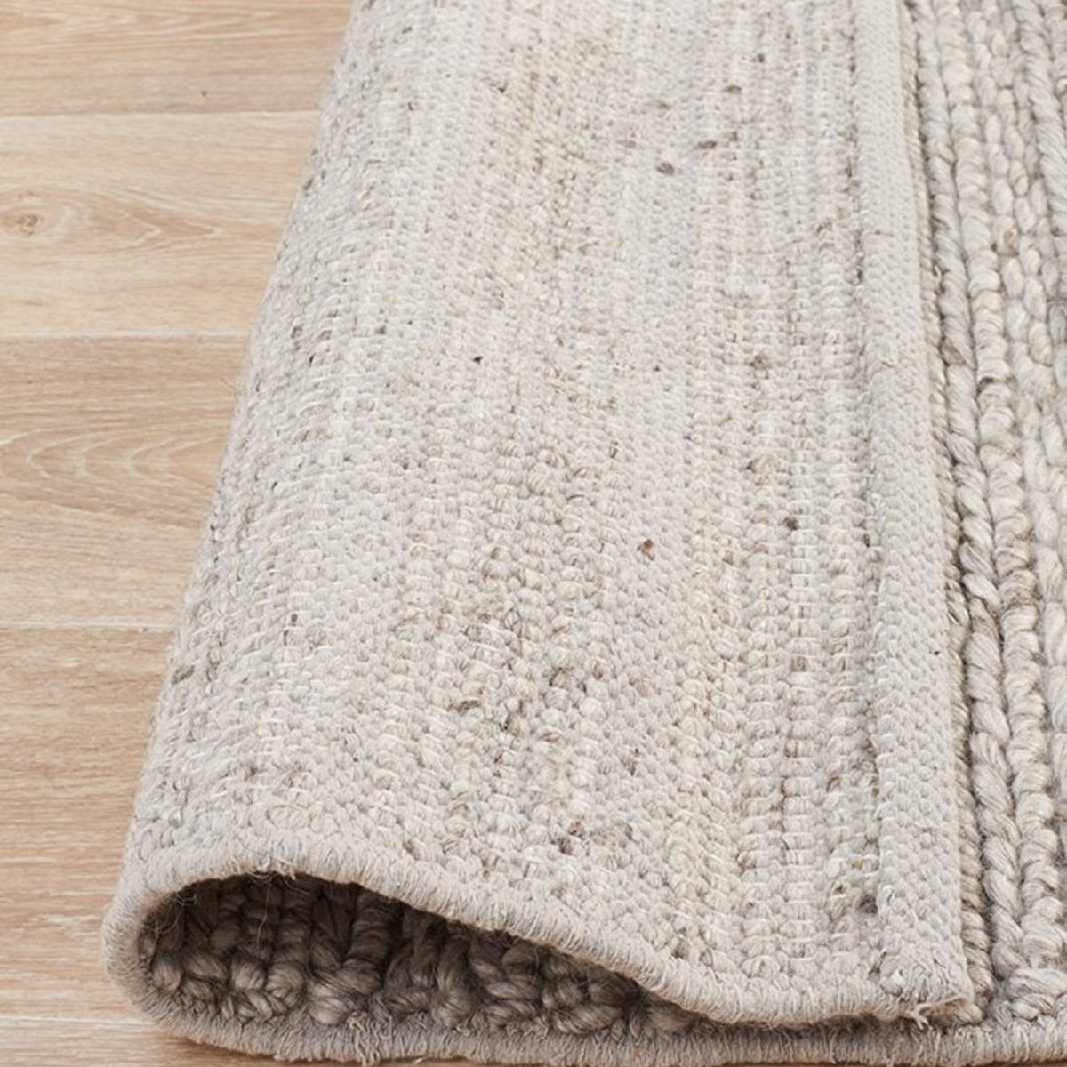 Harvest 801 Silver Wool Viscose Rug