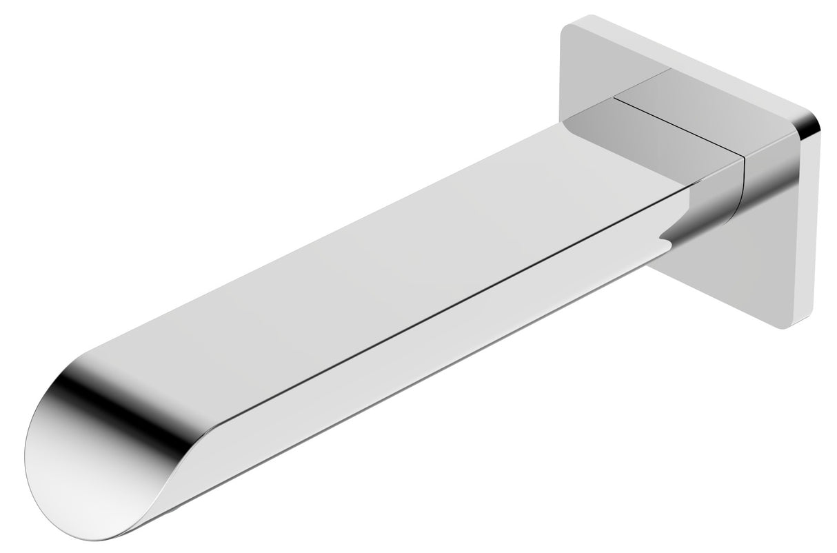 Kara Bath Spout Curved Tip - Chrome