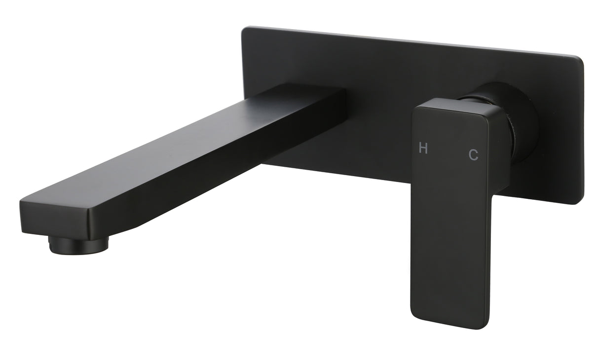 Ceram Wall Basin Mixer - Matte Black