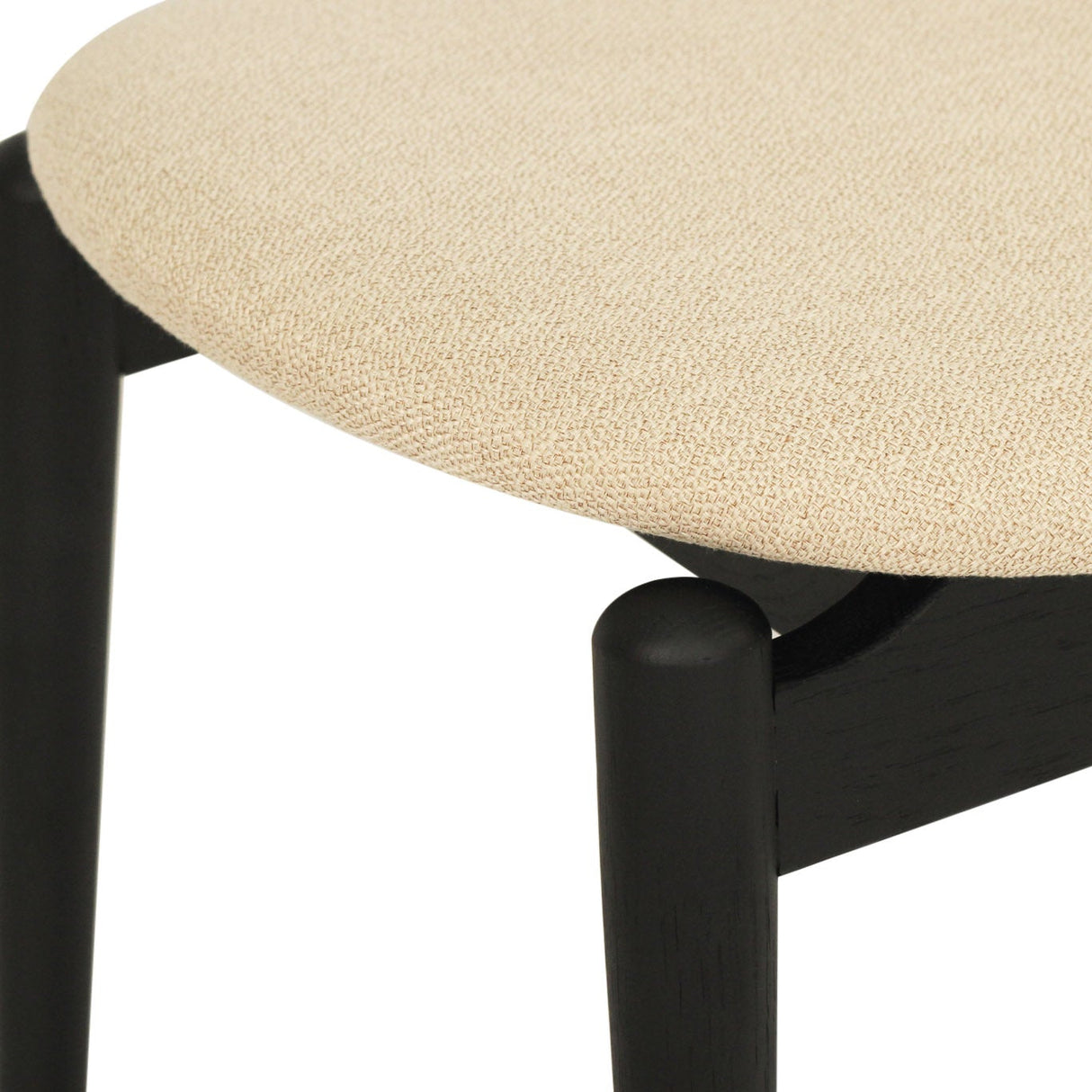 Harlow American Oak Foot Stool – Black