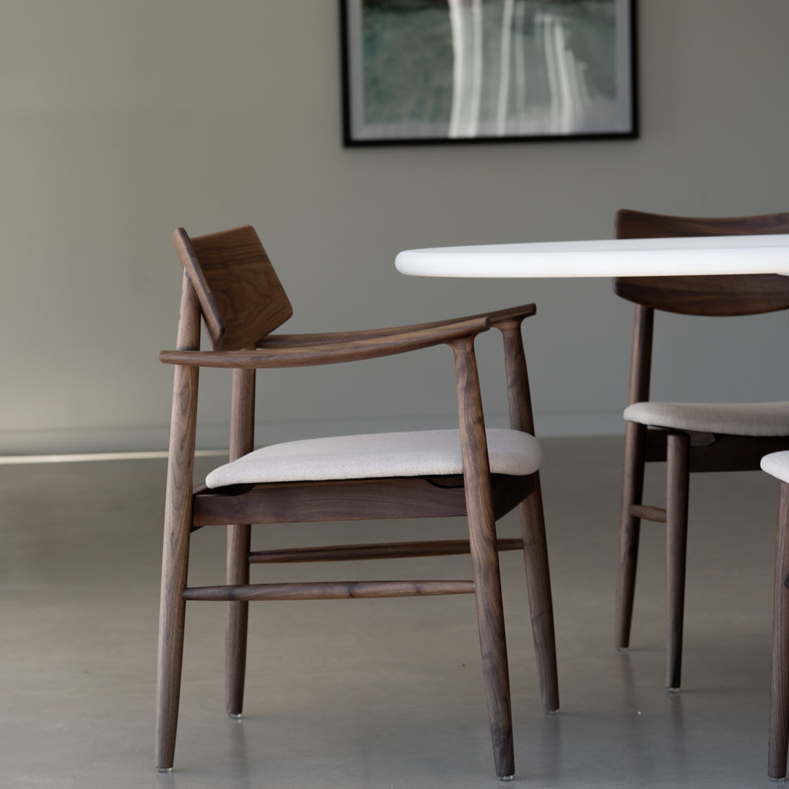 Harlow Black American Walnut Dining Chair – Walnut