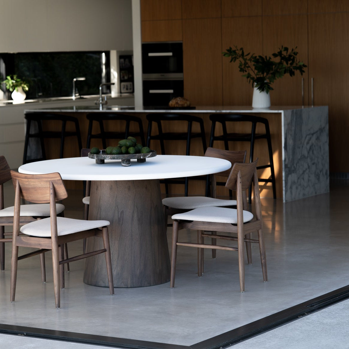 Harlow Black American Walnut Dining Chair – Walnut