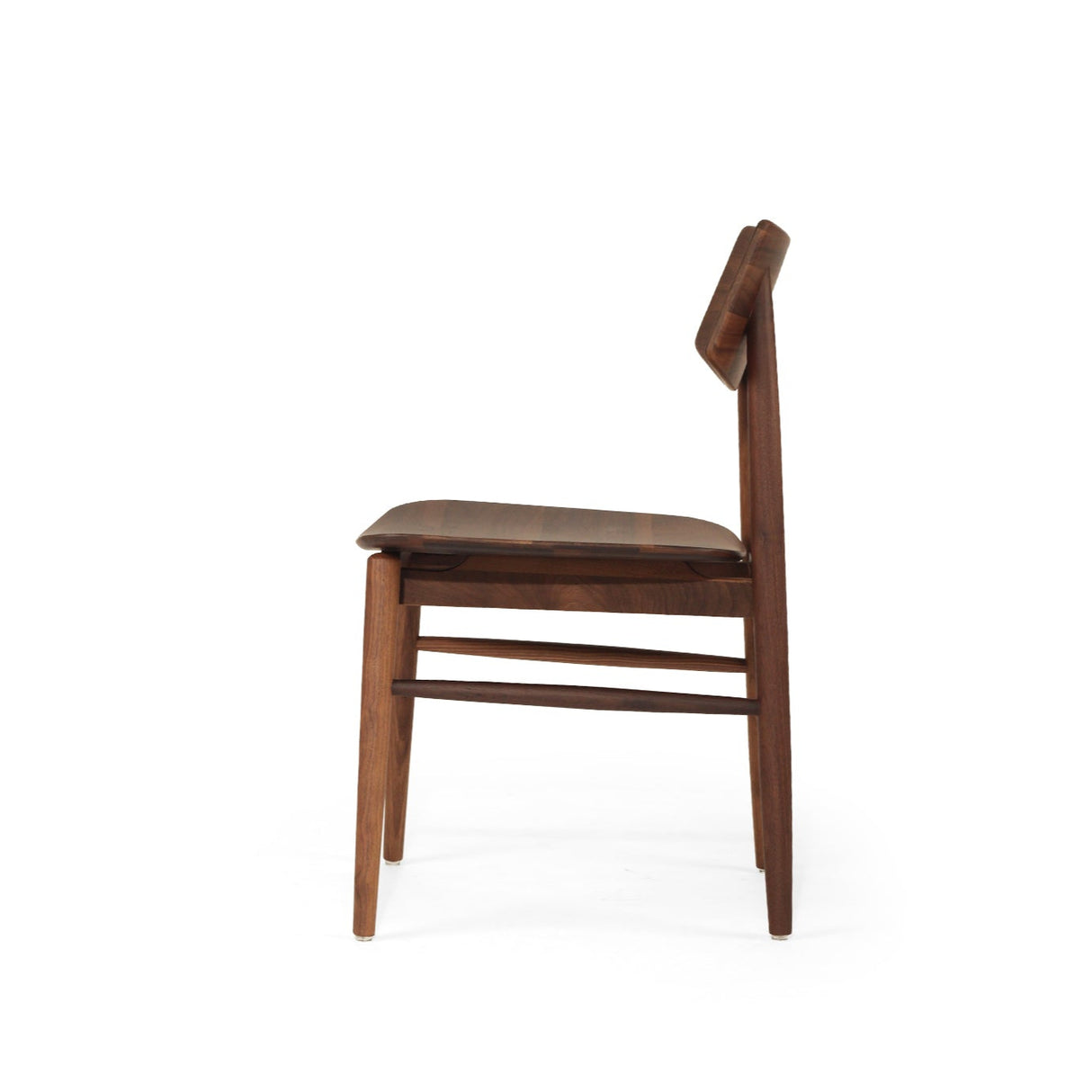 Harlow Black American Walnut Dining Chair – Walnut with Timber Seat
