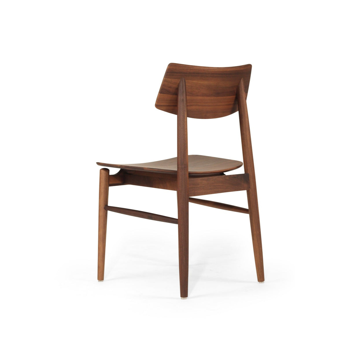 Harlow Black American Walnut Dining Chair – Walnut with Timber Seat