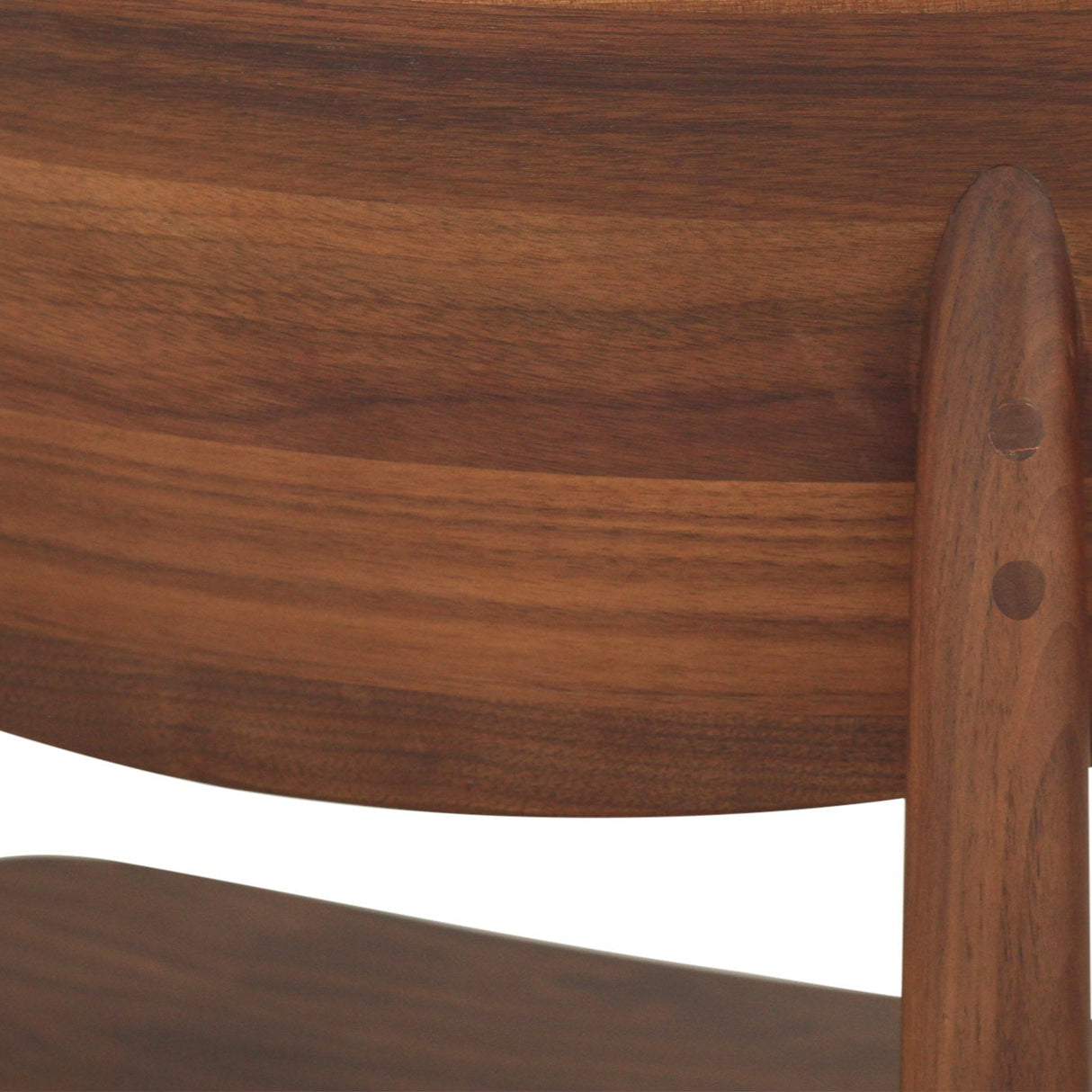 Harlow Black American Walnut Dining Chair – Walnut with Timber Seat