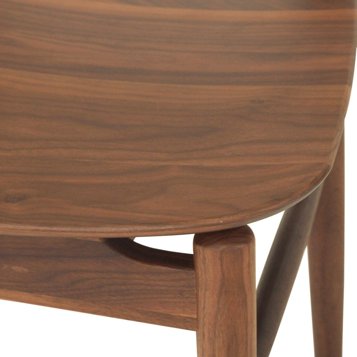 Harlow Black American Walnut Dining Chair – Walnut with Timber Seat