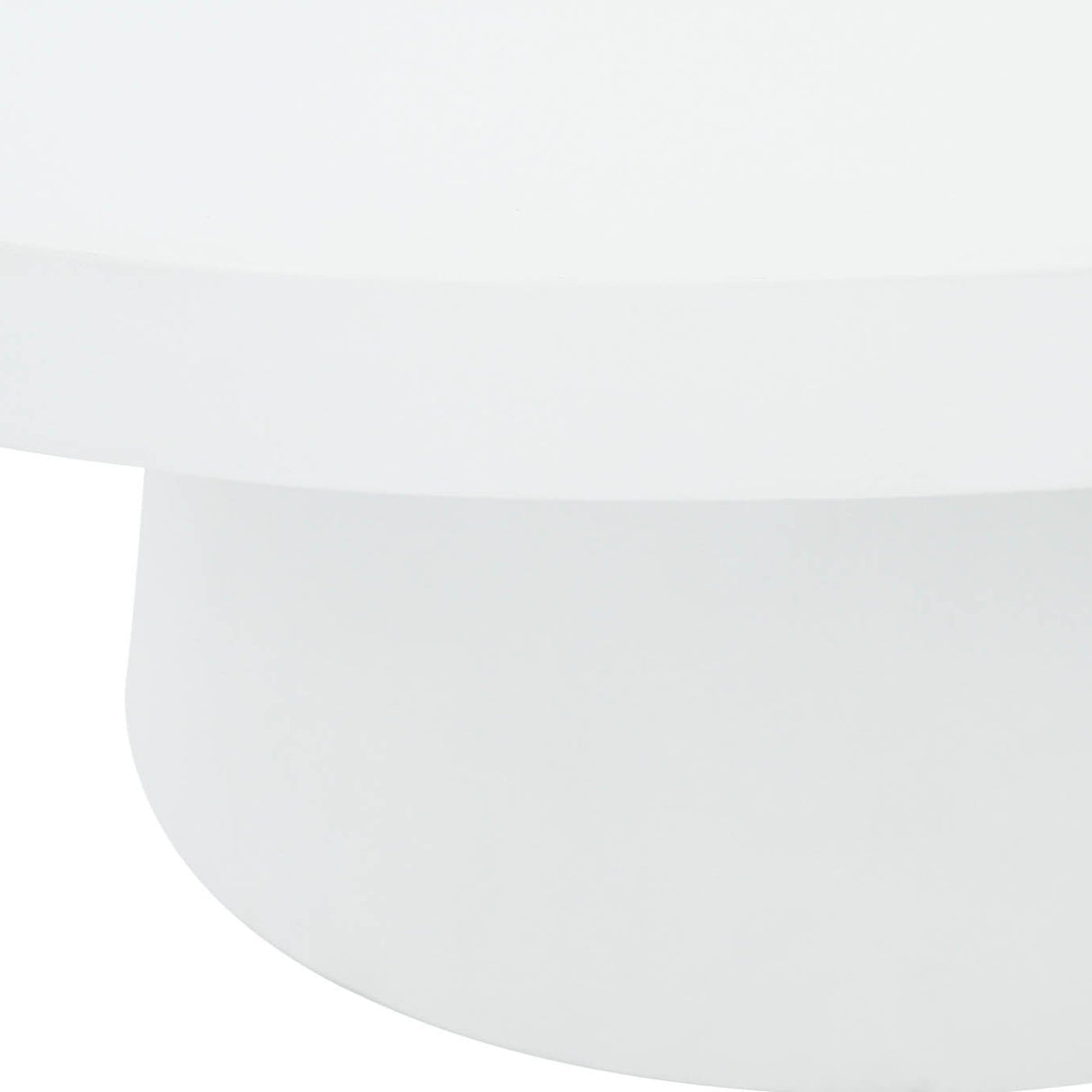 Harper White Micro Cement Coffee Table 0.8m