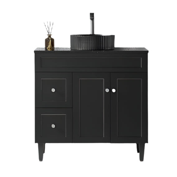 Harrington Freestanding PVC Vanity 900mm (Matte Black)