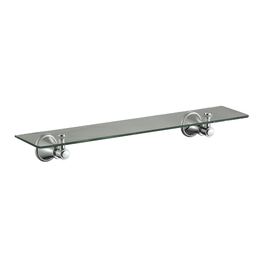 IKON Clasico Glass Shelf - Brushed Nickel