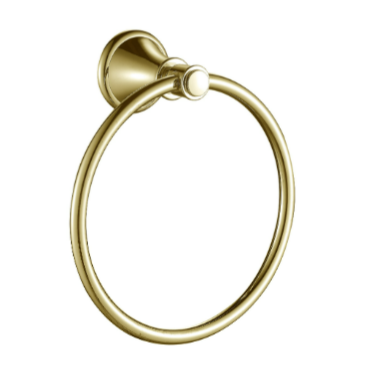 IKON Clasico Towel Ring (Brushed Gold)