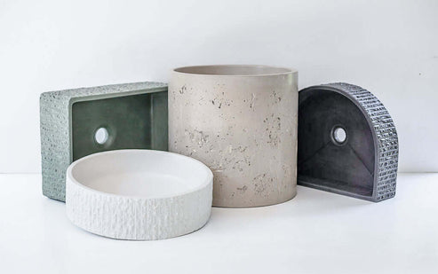 Sticks & Stone Concrete Rugged Rectangle Basin