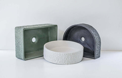 Sticks & Stone Concrete Rugged Rectangle Basin