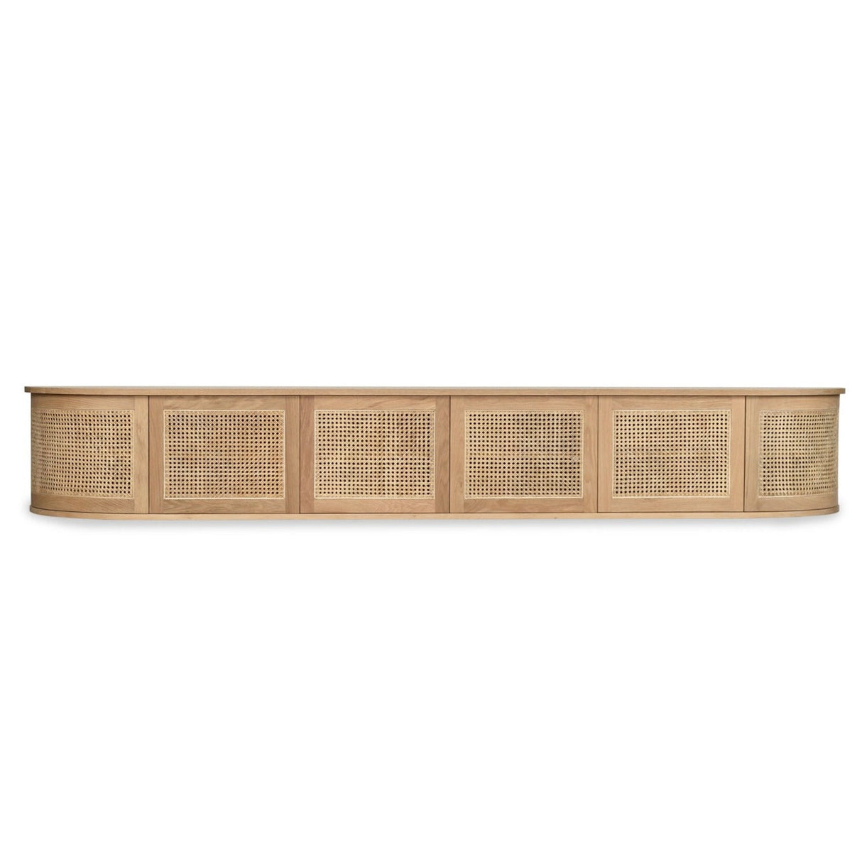 Indigo American Oak Entertainment Unit - Wall Mount 3m
