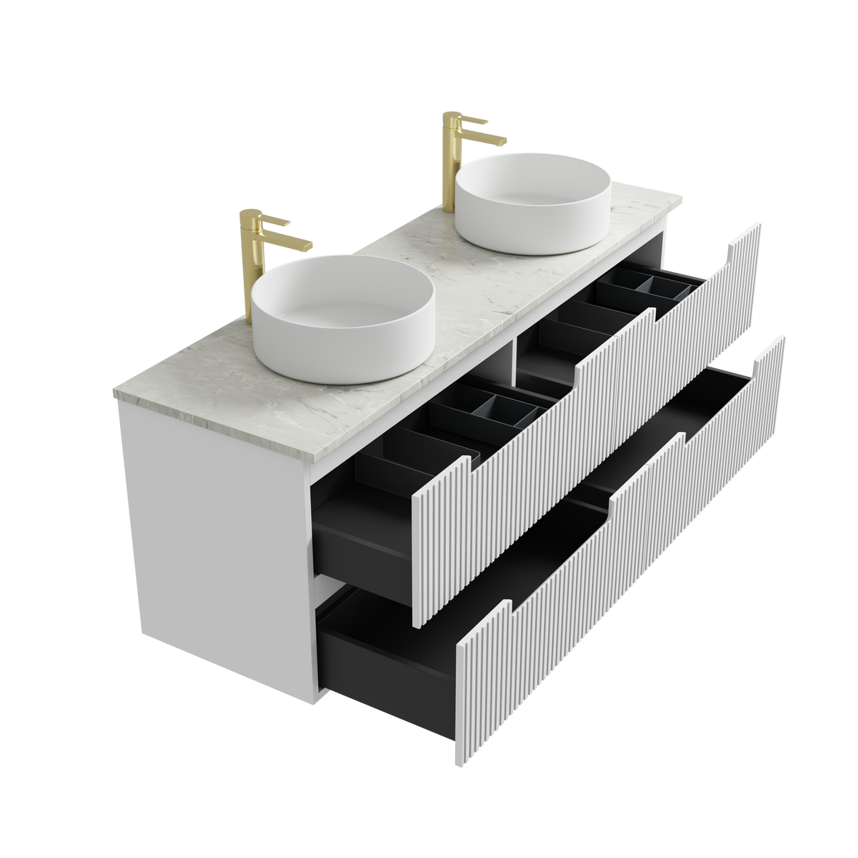 NEVA Wall Hung Vanity Matte White (All Sizes)