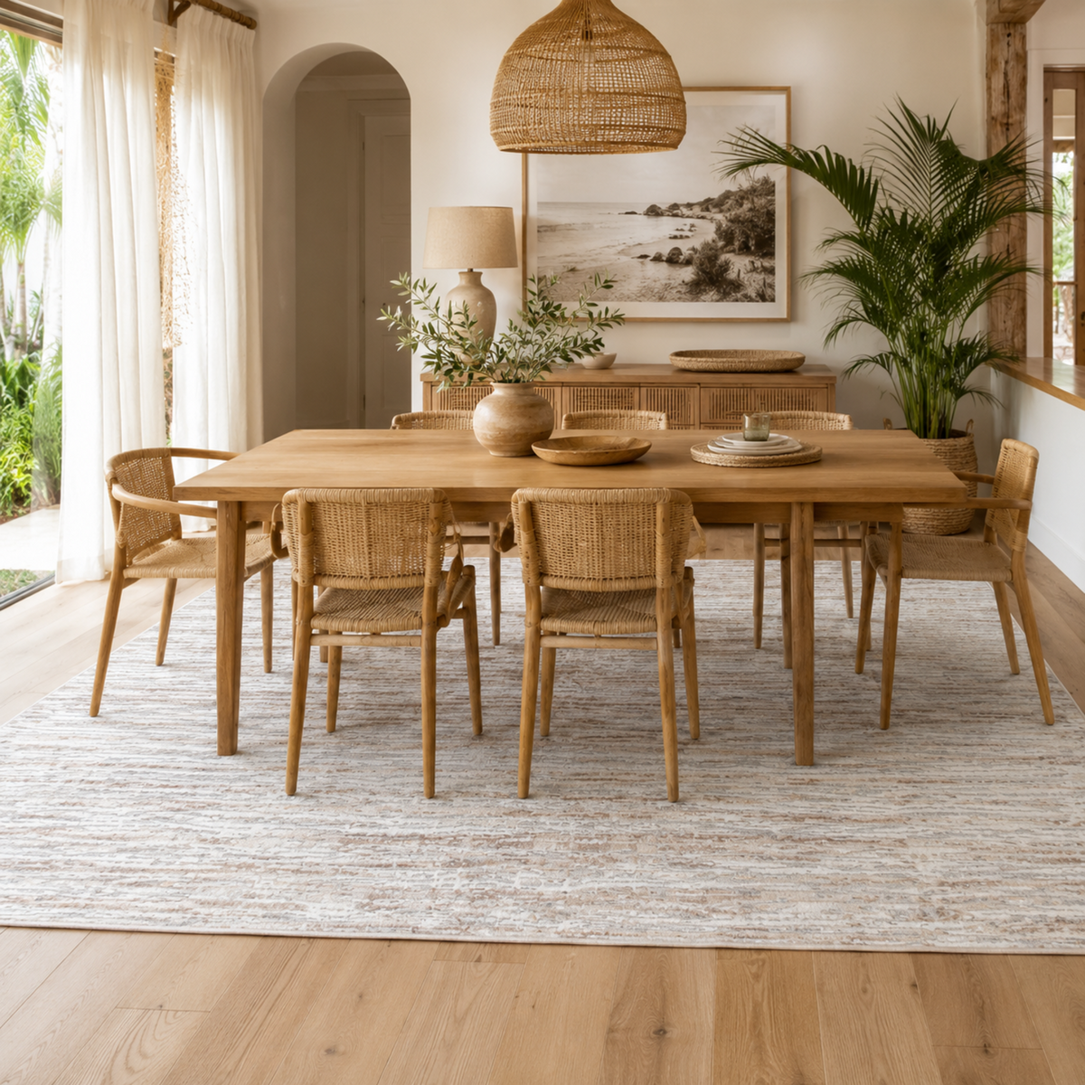 Jade Distressed Lines Grey Beige Rug - JADE001