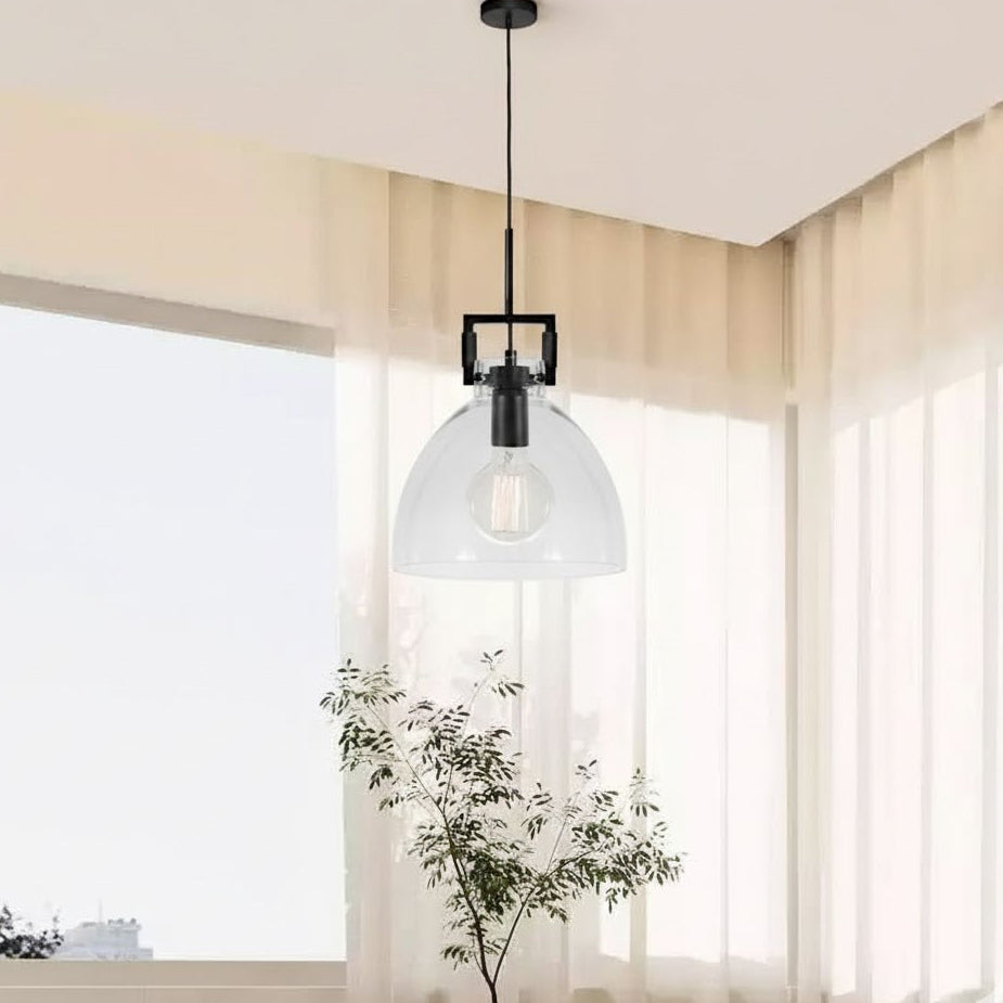 Jean 1 Light Pendant Black
