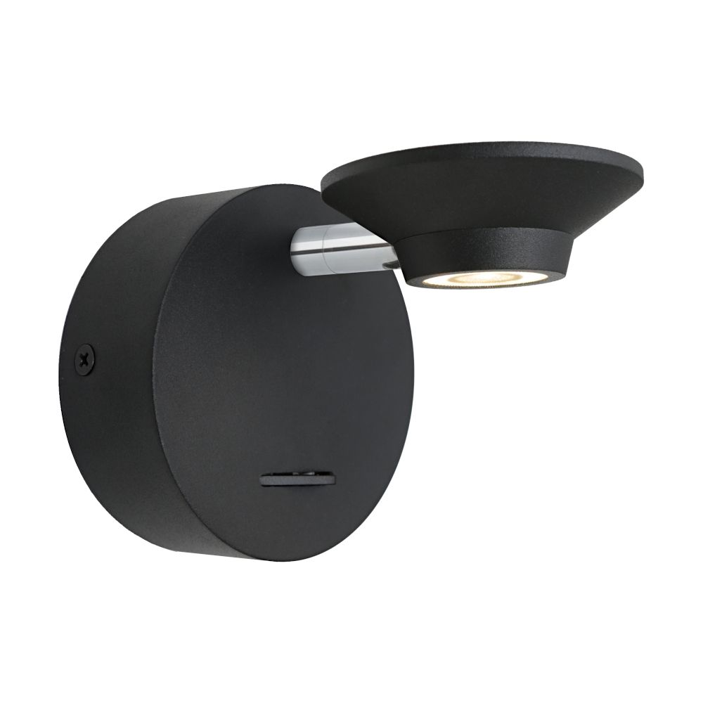 Jorn 4.5W LED Adjustable Wall Light Black / Warm White