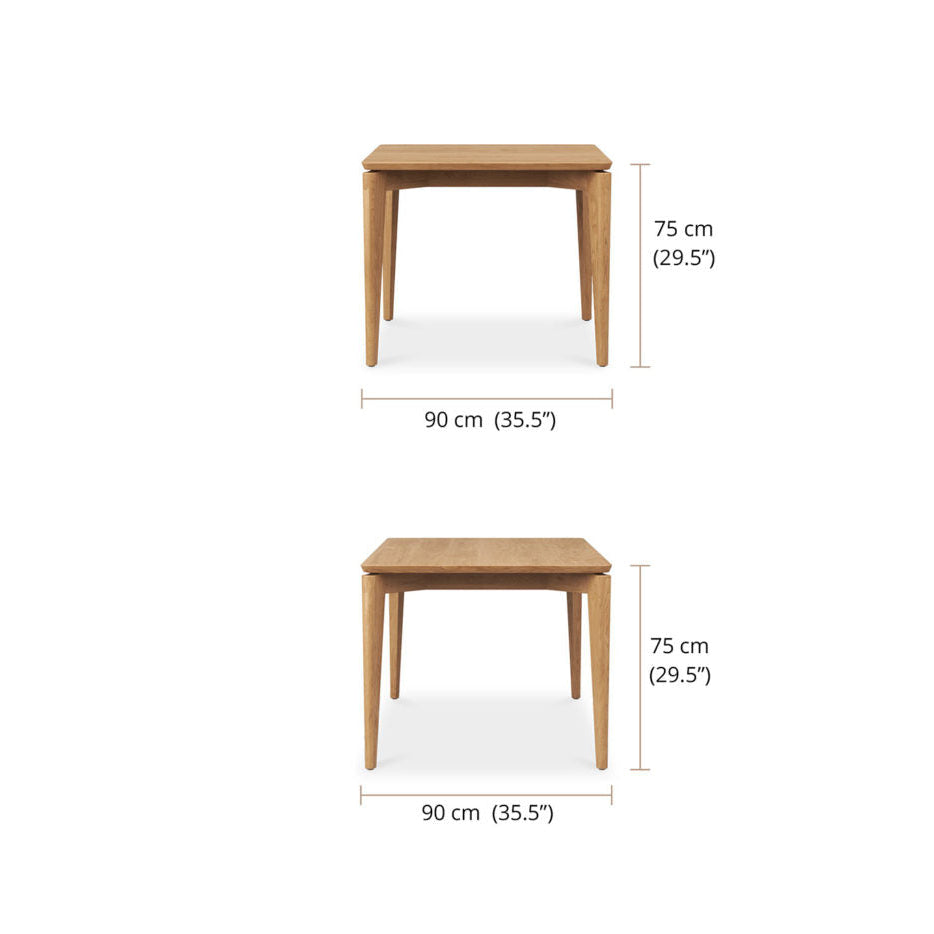 Judson Teak Dining Table – 0.9m