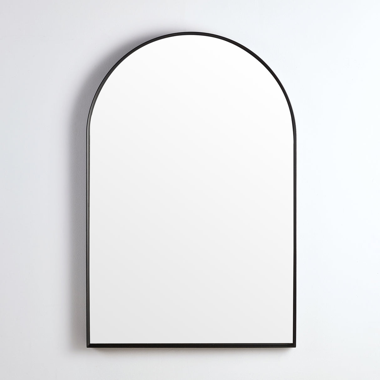 Poseidon Arch Framed Mirror 600x900mm - Matte Black
