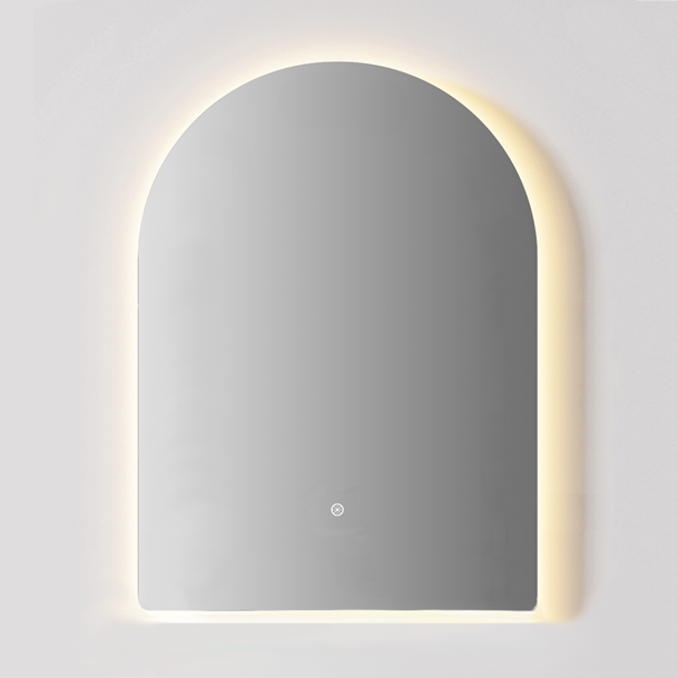Verona LED Arch Frameless Backlit Mirror With Demister (600x900mm)