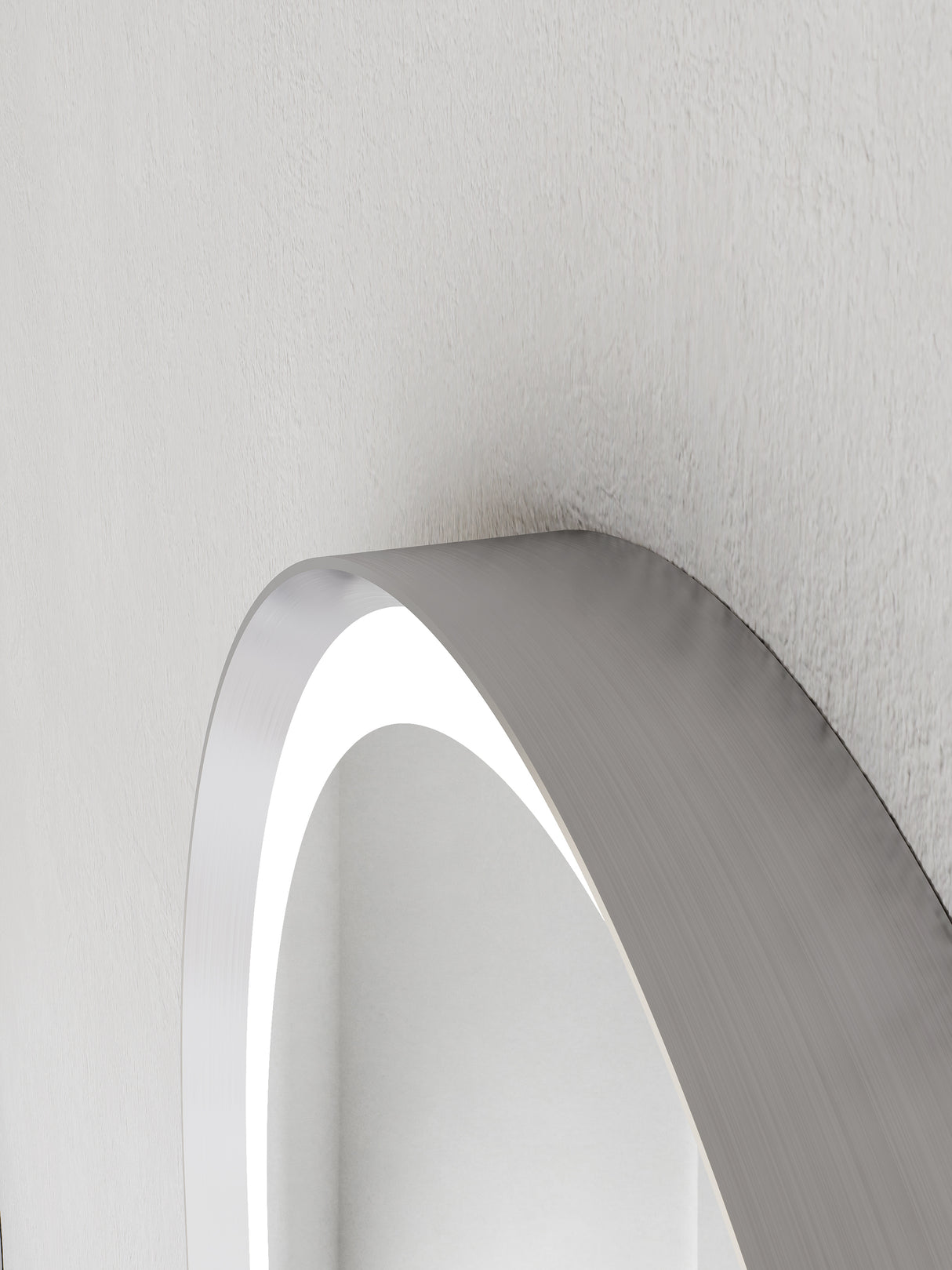 Firenze Oval Front-Lit LED Frosted Mirror (450x900mm)
