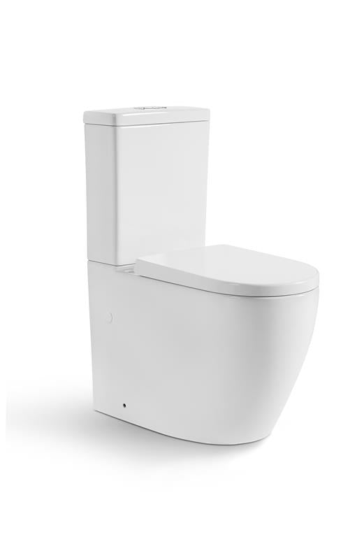 Elvera Rimless Ambulant Gloss White Toilet Suite