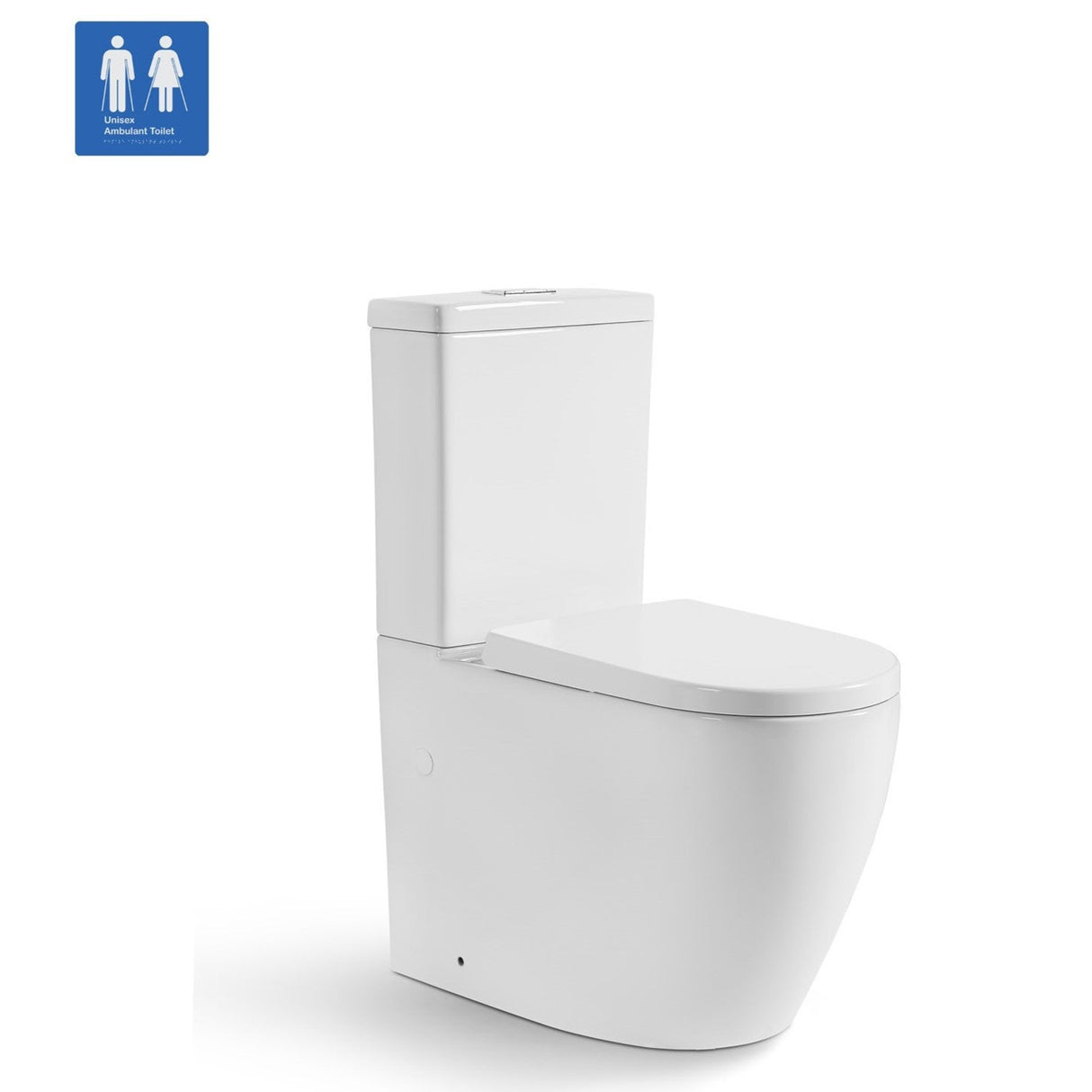 Avis Rimless Junior Gloss White Toilet Suite
