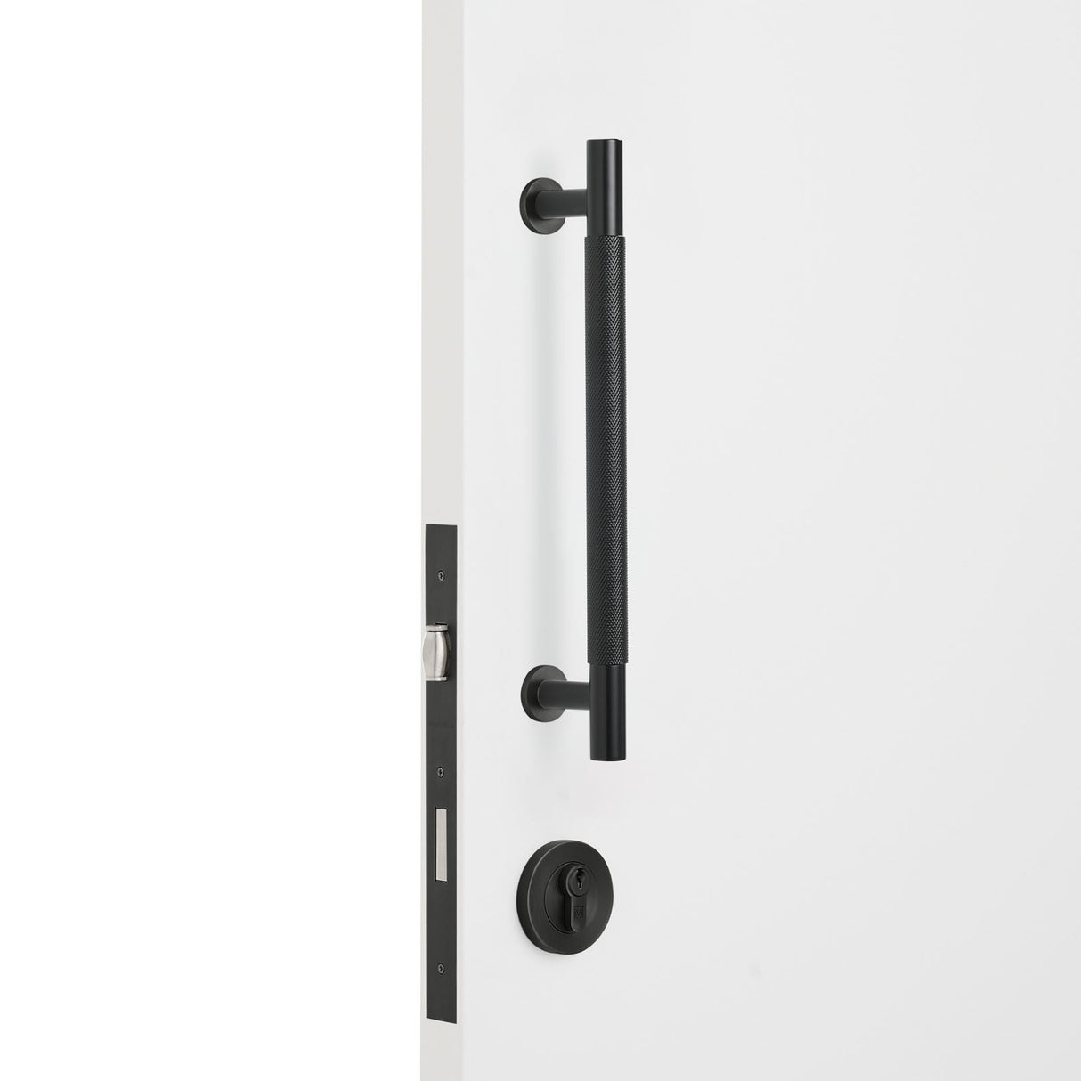 Manovella Entrance Roller Lock Kit - Charmian Pull-Matte Black