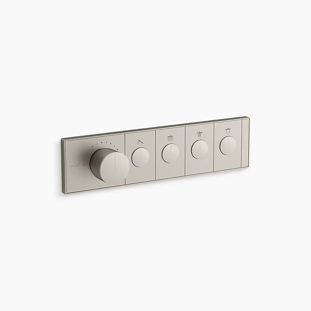 KOHLER Anthem™ Recessed Mechanical Thermostatic Control Panel - Four Outlets (4OT)