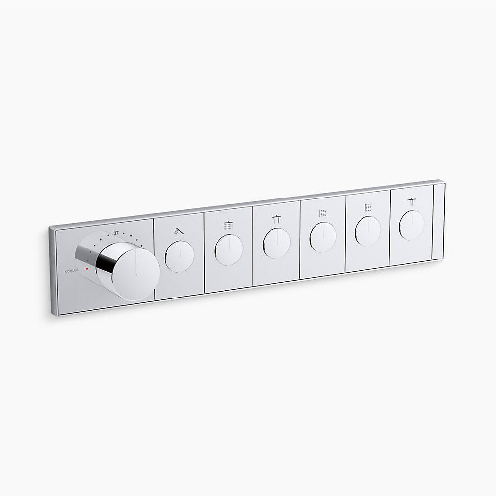 KOHLER Anthem™ Recessed Mechanical Thermostatic Control Panel - Six Outlets (6OT)