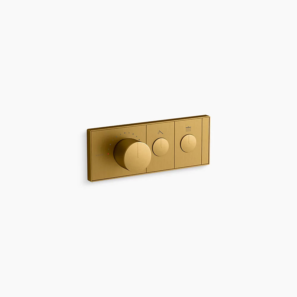 KOHLER Anthem™ Recessed Mechanical Thermostatic Control Panel - Two Outlets (2OT)