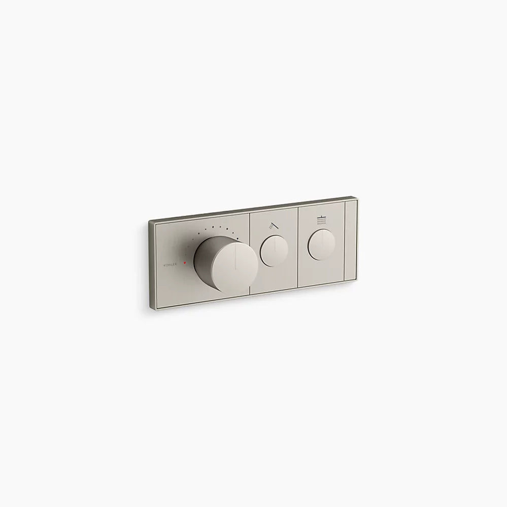 KOHLER Anthem™ Recessed Mechanical Thermostatic Control Panel - Two Outlets (2OT)