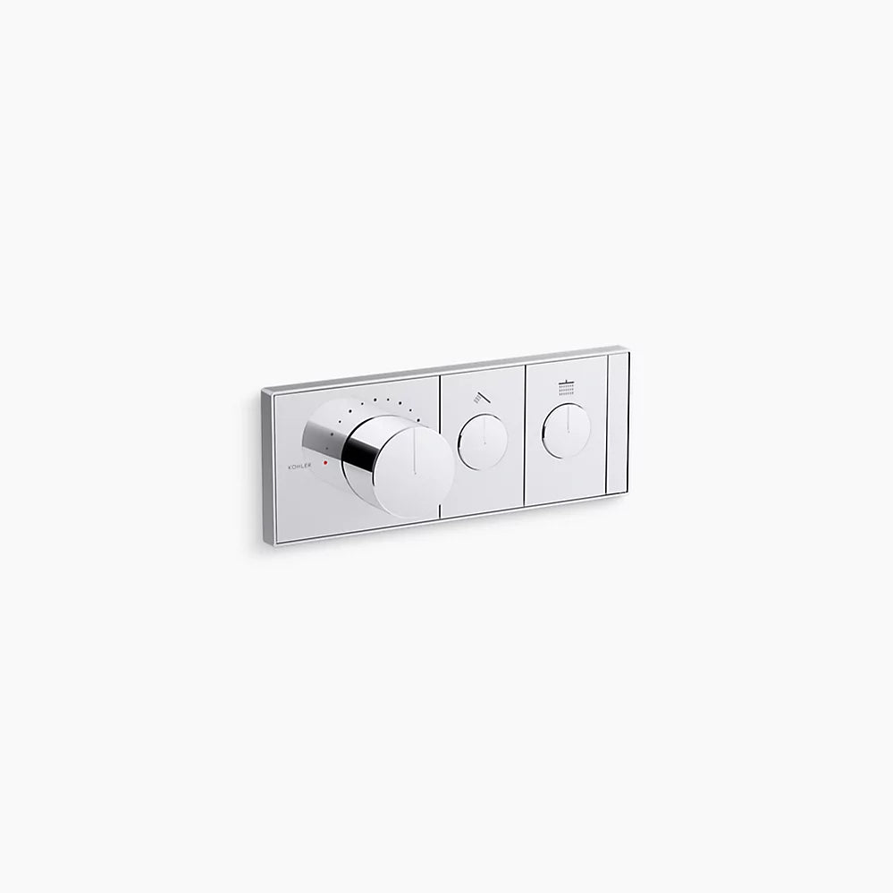 KOHLER Anthem™ Recessed Mechanical Thermostatic Control Panel - Two Outlets (2OT)