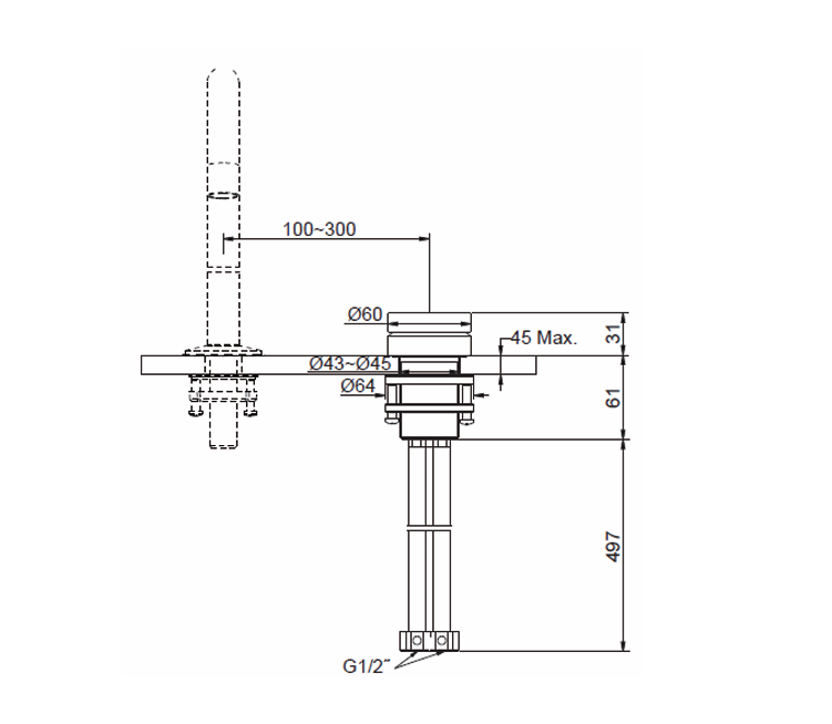 KOHLER Components Rocker Remote Handle
