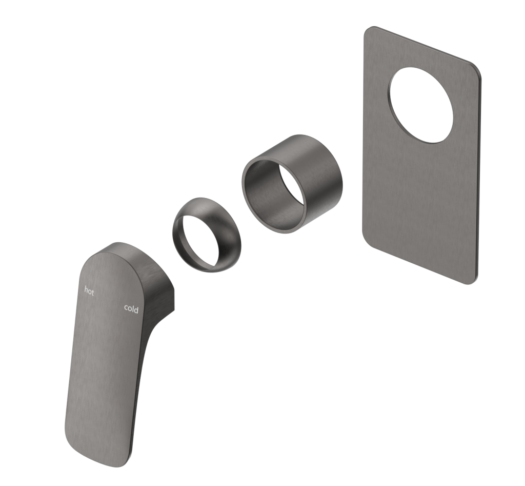 Kaza Shower Mixer – Square Plate – TRIM KIT ONLY
