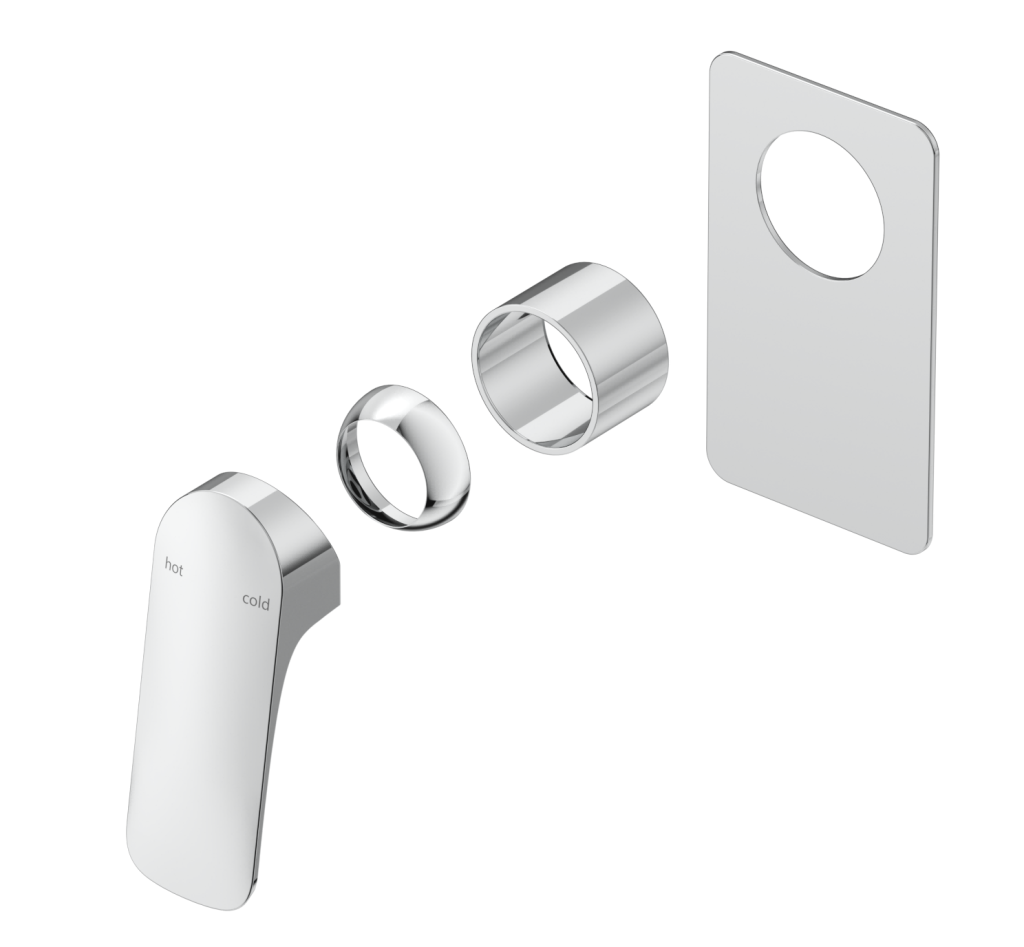 Kaza Shower Mixer – Square Plate – TRIM KIT ONLY