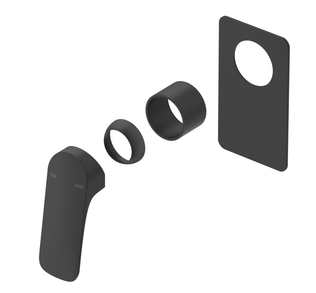 Kaza Shower Mixer – Square Plate – TRIM KIT ONLY