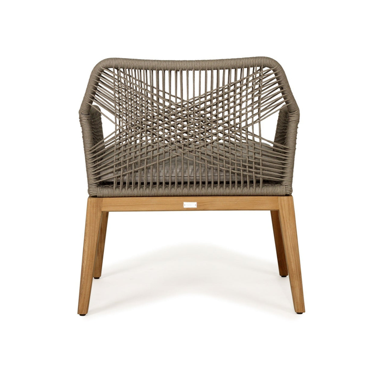Keaton Largo Outpost Teak Dining Chair - Light Grey - 0.68m