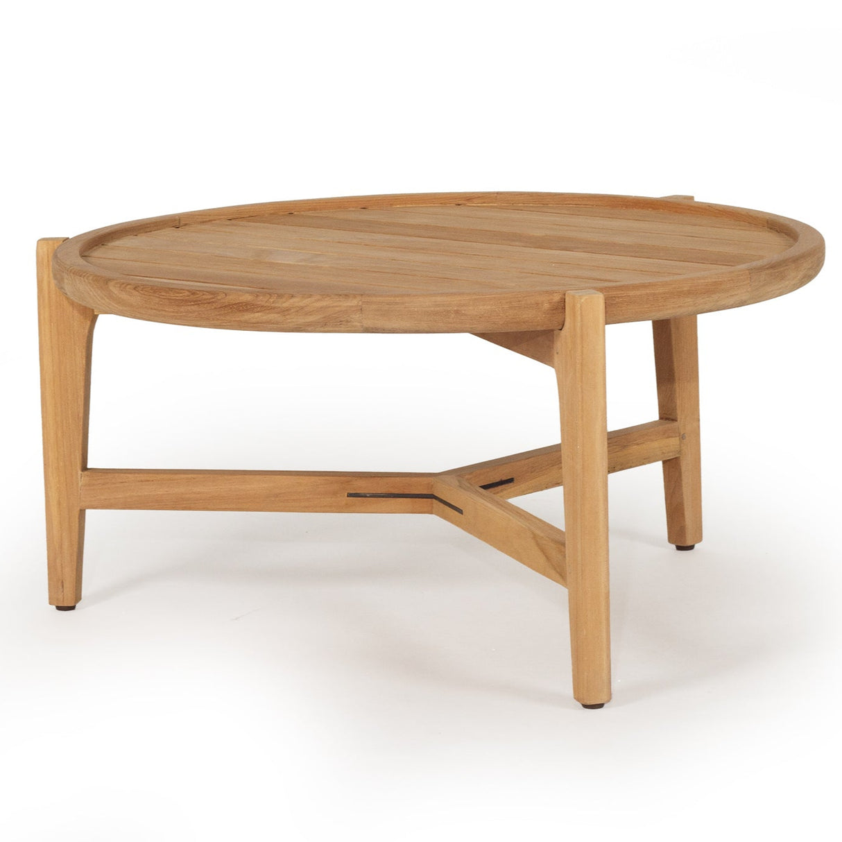 Kingston Outpost Teak Round Coffee Table - Natural - 0.8