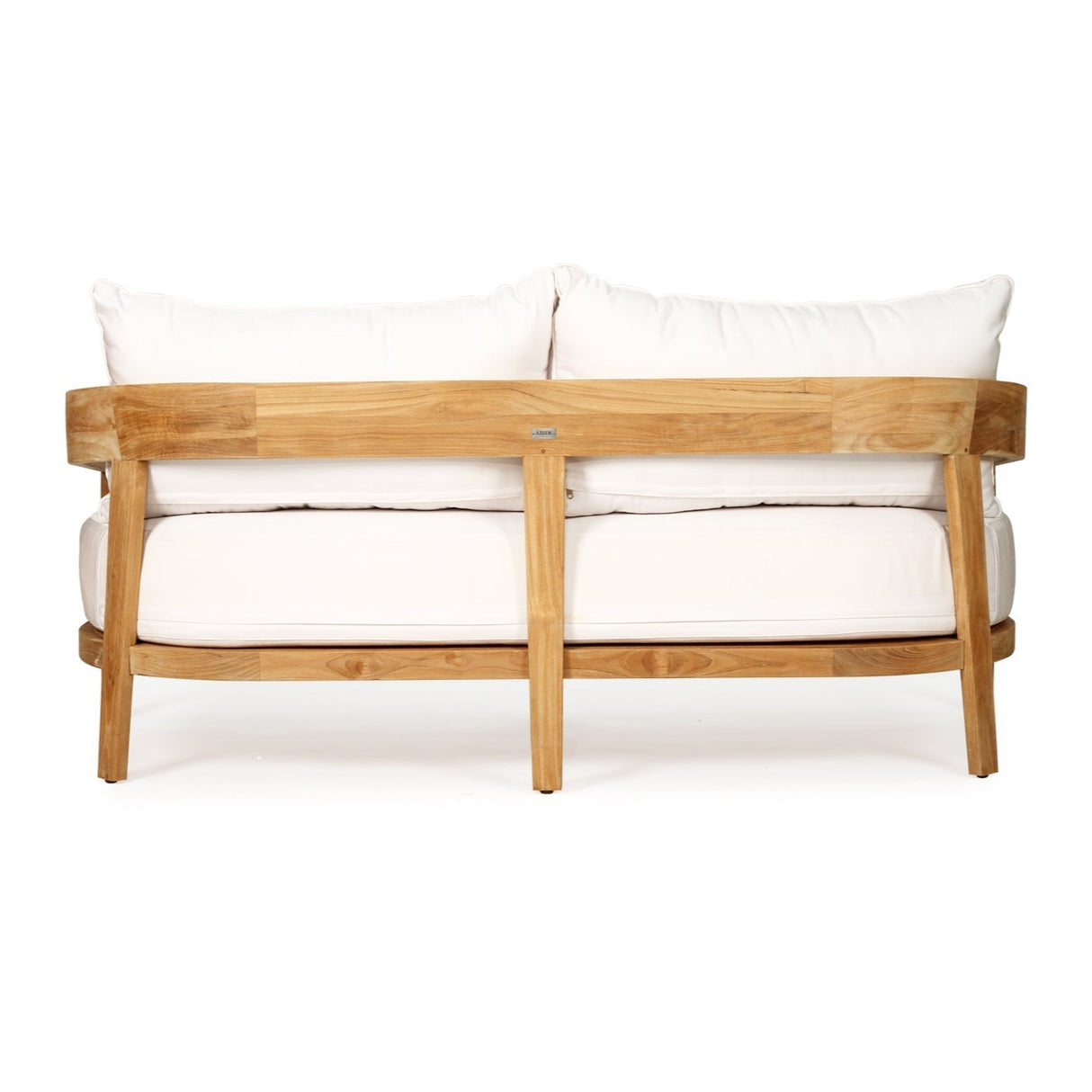 Kingston Teak Outpost Sofa – 2 Seater – Canvas Natural - 1.73m