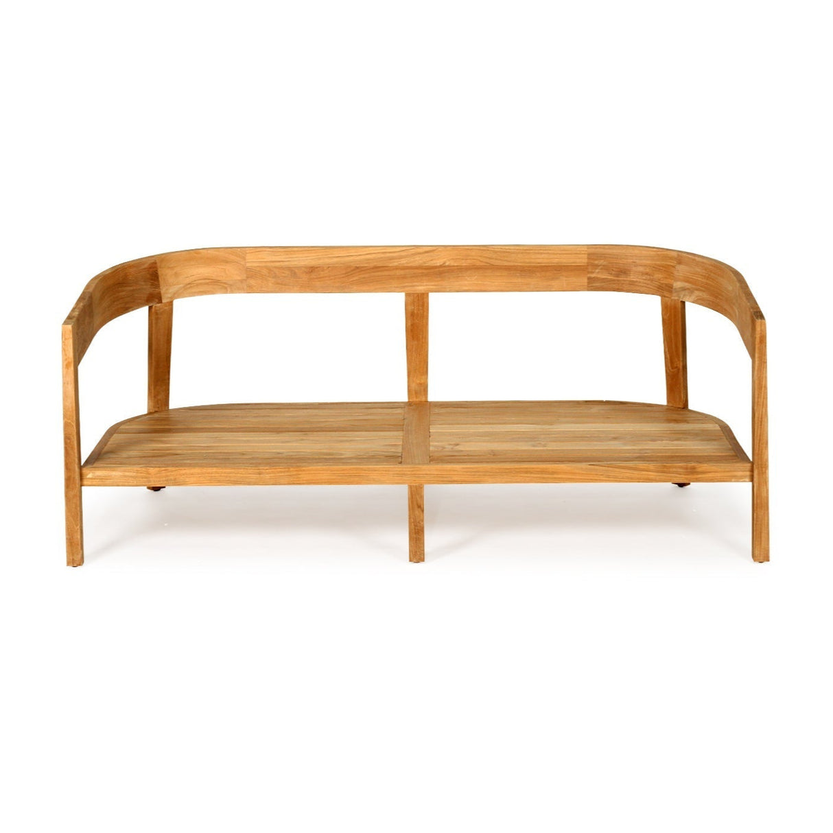 Kingston Teak Outpost Sofa – 2 Seater – Canvas Natural - 1.73m