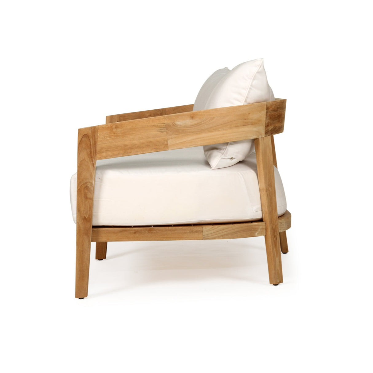 Kingston Teak Outpost Sofa – 2 Seater – Canvas Natural - 1.73m